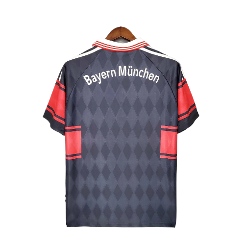 CAMISA BAYERN RETRÔ 1997/1999 PRETA E VERMELHA - ADIDAS