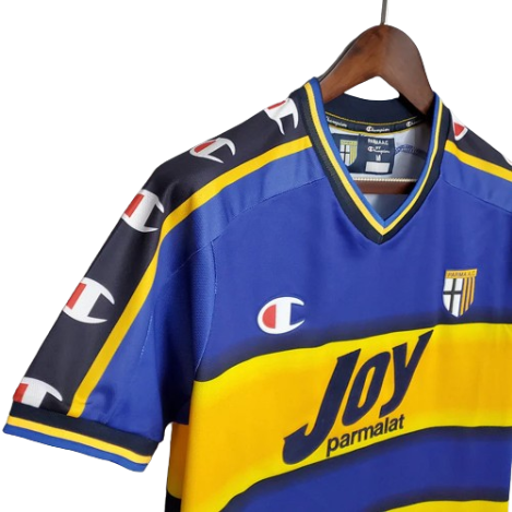 CAMISA PARMA RETRÔ 2001/2002 AZUL E AMARELA