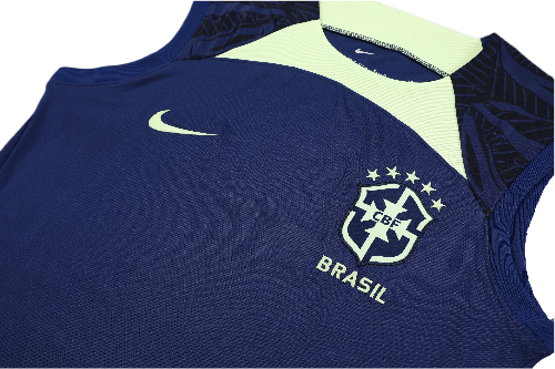 CONJUNTO TREINO BRASIL REGATA+SHORT - AZUL 2023/24