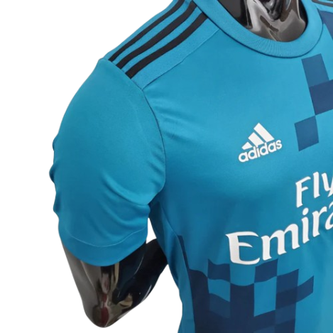 CAMISA REAL MADRID III RETRO 17/18 - AZUL
