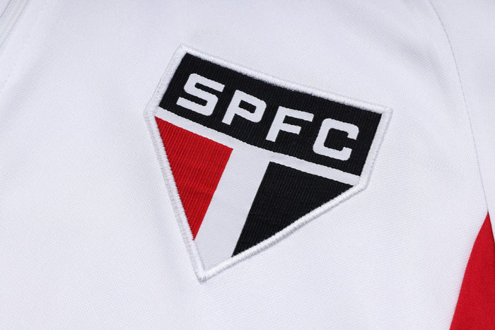CONJUNTO TREINO SÃO PAULO JAQUETA+CALÇA - BRANCO 2023/24