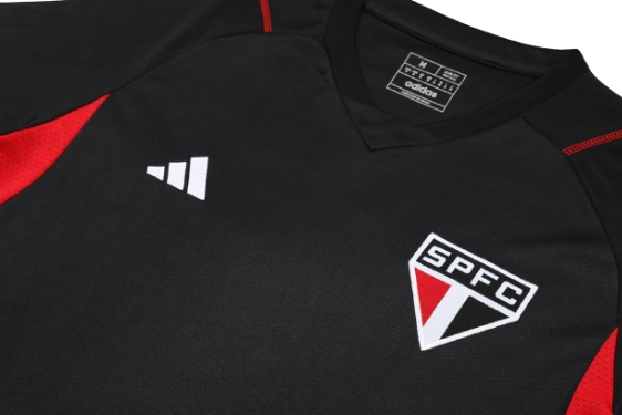 CONJUNTO TREINO SÃO PAULO CAMISA+SHORT - PRETO 2023/24