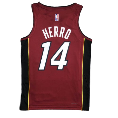 REGATA NBA MIAMI HEAT STATEMENT EDIÇÃO 75 ANOS TYLER HERRO VERMELHA