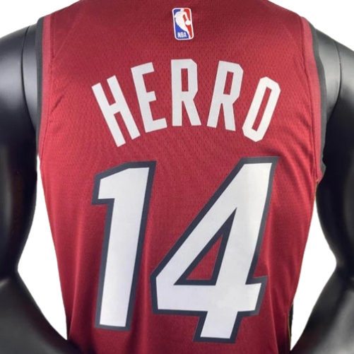 REGATA NBA MIAMI HEAT STATEMENT EDITION 23/24 TYLER HERRO VERMELHA