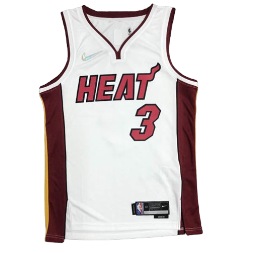 REGATA NBA MIAMI HEAT ASSOCIATION EDIÇÃO 75 ANOS DWAYNE WADE BRANCA