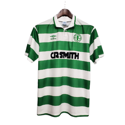 CAMISA CELTIC RETRÔ 1987/1988 VERDE E BRANCA