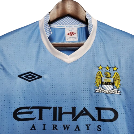 CAMISA MANCHESTER CITY RETRÔ I AZUL - 2011/2012