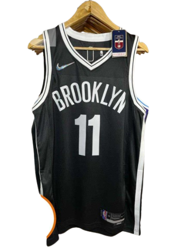 REGATA NBA BROOKLYN NETS ICON EDIÇÃO 75 ANOS KYRIE IRVING PRETA