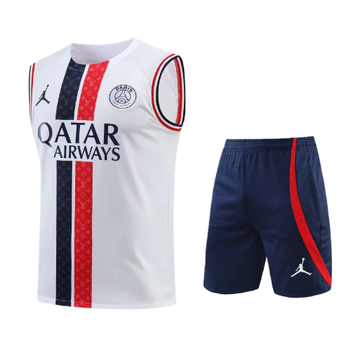 CONJUNTO TREINO PSG REGATA+SHORT - AZUL LV 2023/24