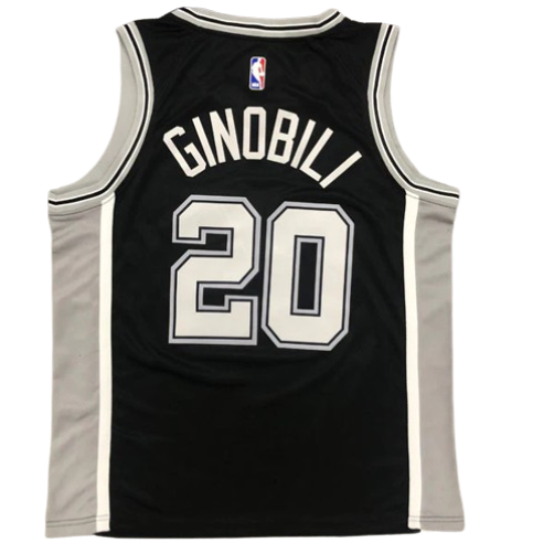 REGATA NBA SAN ANTONIO SPURS MANU GINÓBILI PRETA