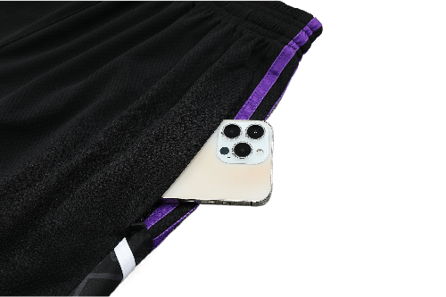 CONJUNTO TREINO REAL MADRID REGATA+SHORT - ROXO 2022/23