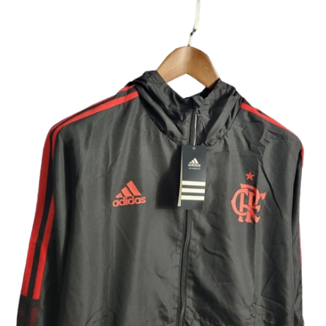 JAQUETA CORTA VENTO FLAMENGO VERMELHO/PRETO
