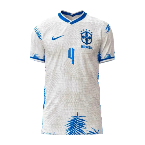 CAMISA SELEÇÃO BRASIL FOURTH 2022 - BRANCO - CONCEITO FLORESTA AMAZÔNICA