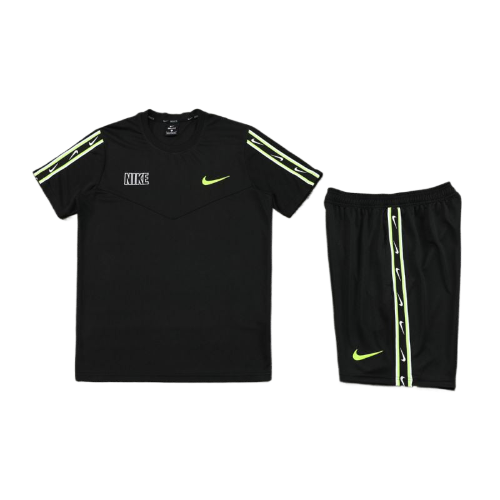 KIT CAMISA E SHORT NIKE REPEAT PRETO