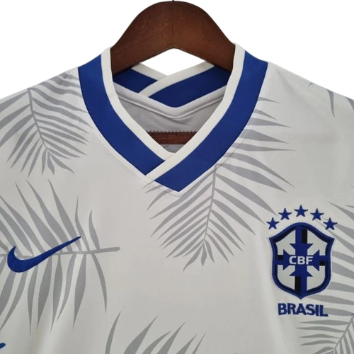 CAMISA SELEÇÃO BRASIL FOURTH 2022 - BRANCO - CONCEITO FLORESTA AMAZÔNICA