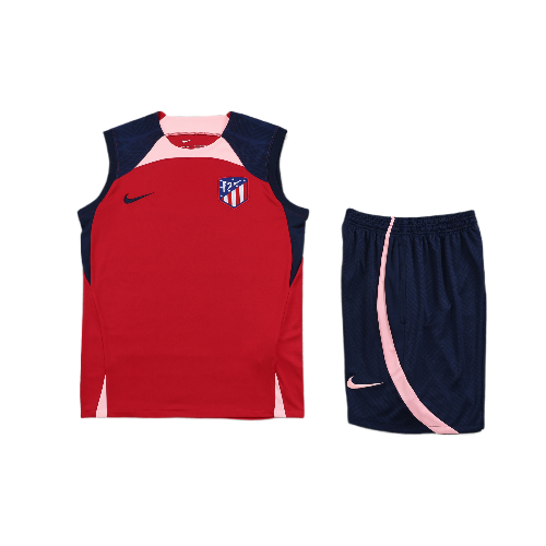 CONJUNTO TREINO ALETICO MADRID REGATA+SHORT - VERMELHO 2023/24