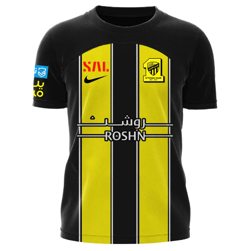 CAMISA AL-ITTIHAD I 23/24 NIKE - PRETO E AMARELO