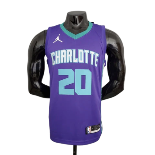 REGATA CHARLOTTE HORNETS MASCULINA - ROXA
