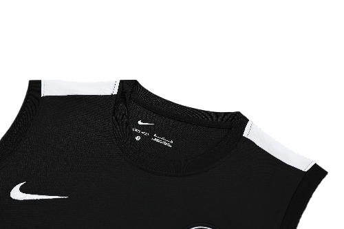 CONJUNTO TREINO PSG REGATA+SHORT - PRETO/BRANCO 2023/24