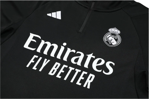 CONJUNTO TREINO REAL MADRID JAQUETA+CALÇA - PRETO 2022/23