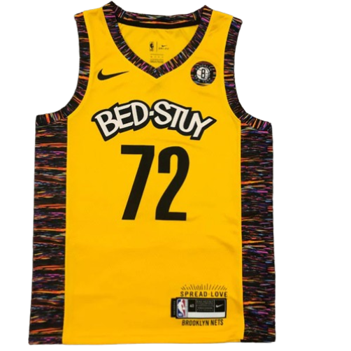REGATA NBA BROOKLYN NETS BED STUY EDITION NOTORIUS B.I.G AMARELA