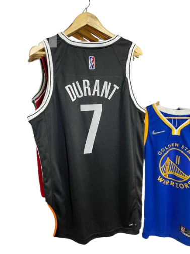 REGATA NBA BROOKLYN NETS ICON EDIÇÃO 75 ANOS KEVIN DURANT PRETA