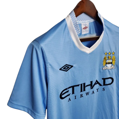 CAMISA MANCHESTER CITY RETRÔ I AZUL - 2011/2012