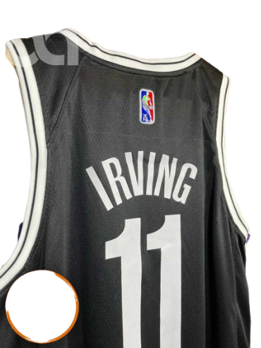 REGATA NBA BROOKLYN NETS ICON EDIÇÃO 75 ANOS KYRIE IRVING PRETA