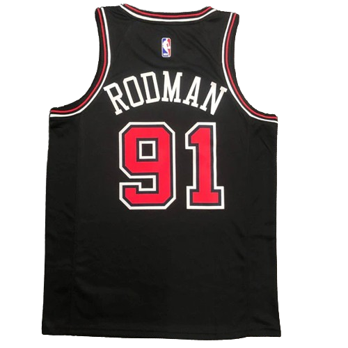 REGATA NBA CHICAGO BULLS DENNIS RODMAN PRETA