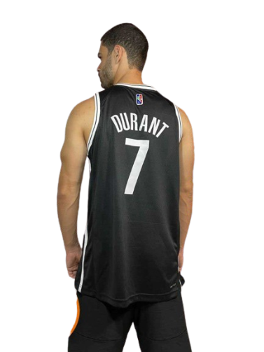 REGATA NBA BROOKLYN NETS ICON EDIÇÃO 75 ANOS KEVIN DURANT PRETA
