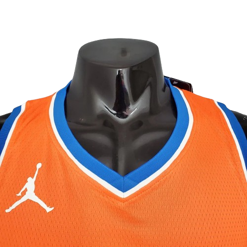 CAMISA BASQUETE NBA REGATA OKLAHOMA CITY THUNDER MASCULINA - LARANJA