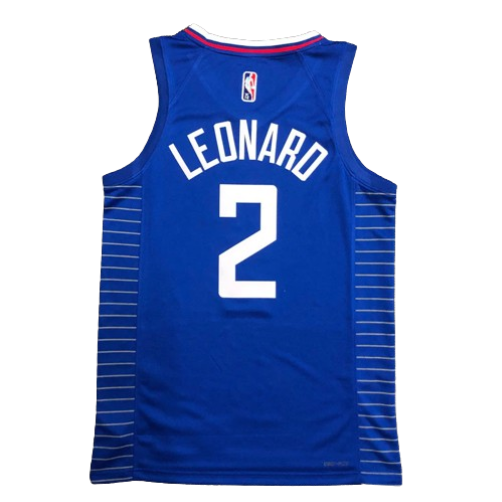 REGATA NBA LOS ANGELES CLIPPERS ICON EDIÇÃO 75 ANOS KAWHI LEONARD AZUL