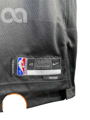 REGATA NBA BROOKLYN NETS ICON EDIÇÃO 75 ANOS KEVIN DURANT PRETA