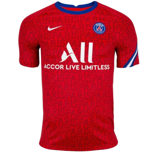 CAMISA PRÉ-JOGO PSG 2020/21 - VERMELHO